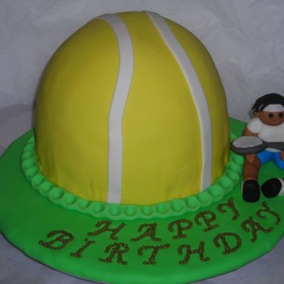 Tennis Player Cake