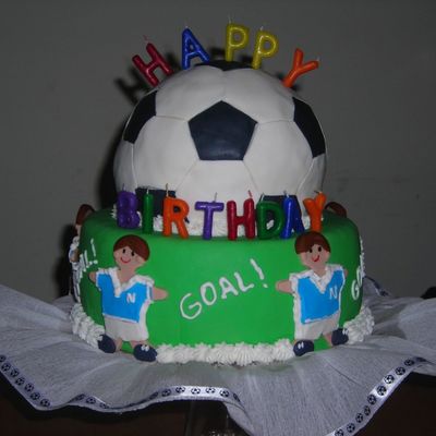 Soccer Game Cake