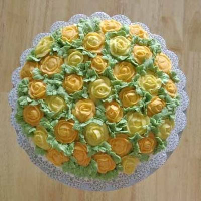 Yellow Roses, Top View