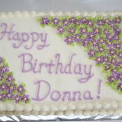 Purple Flowered Birthday