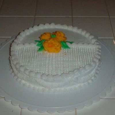 Buttercream Roses And Line Work