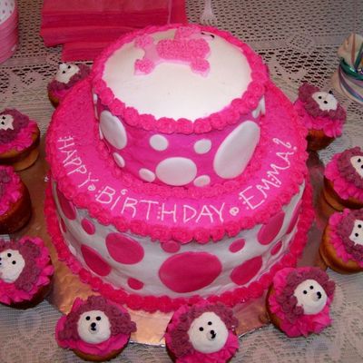 Pink Poodle Cake