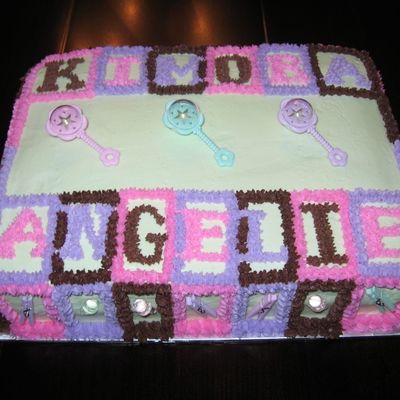 Baby Quilt Cake