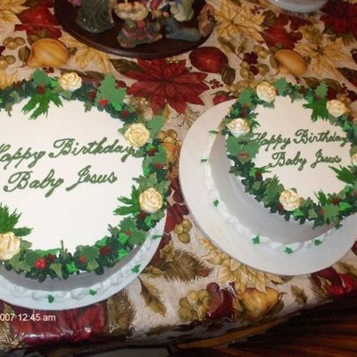 Double Wreath Cakes