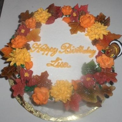 Fall Wreath Cake