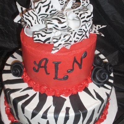 Zebra Print Cake