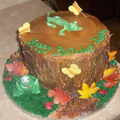 Lizards And Frogs ...oh My On A Stump~