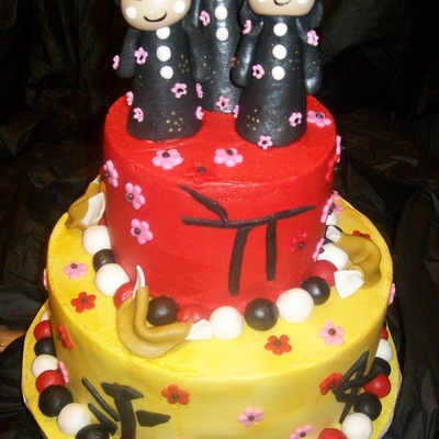 Asian Theme Birthday Cake