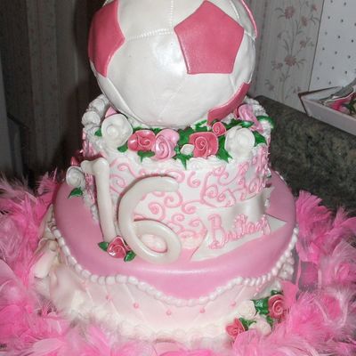 Sweet 16 Soccer Cake