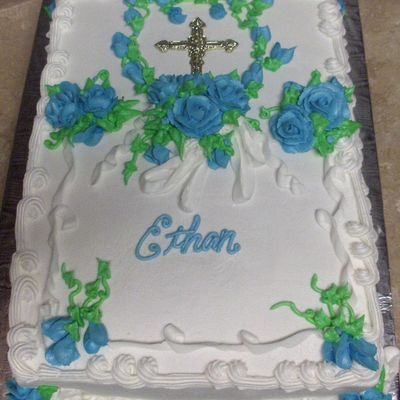 Baby Baptism Cake
