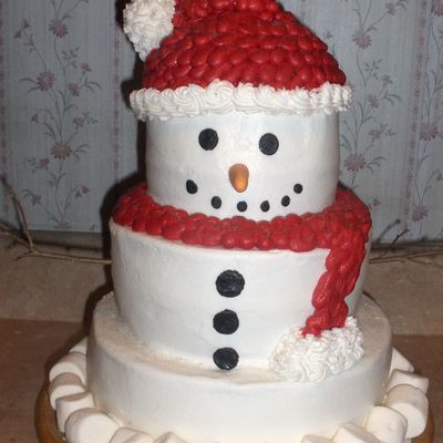 All Buttercream Snowman~