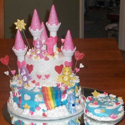 Care Bear Castle Cake