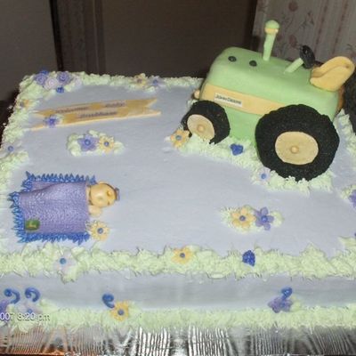 John Deere Baby Shower Cake