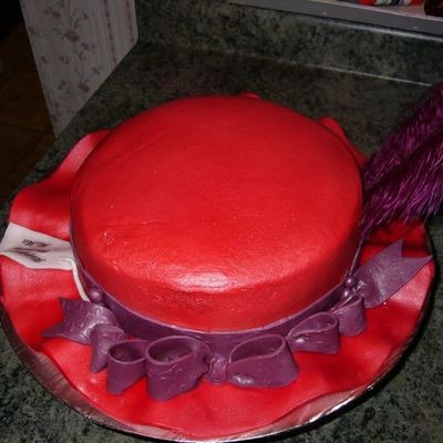 Back Of Red Hat Cake