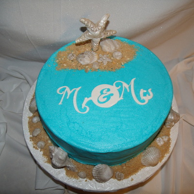 Seashell Shower Cake