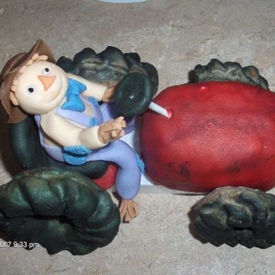 Scarecrow On A Tractor