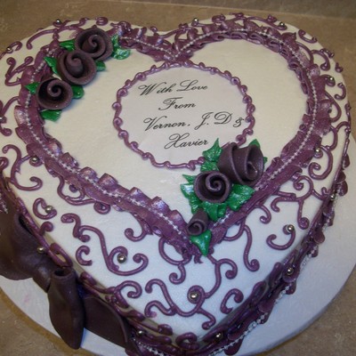 Purple Valentine Cake