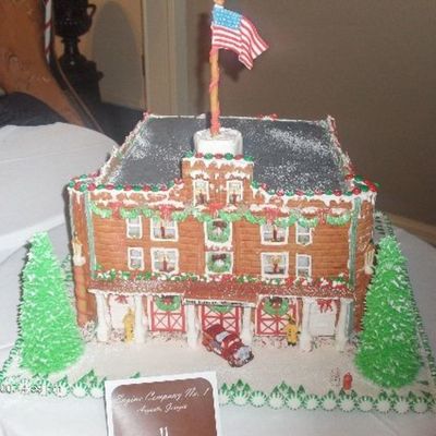 Fire Station Gingerbrerad House