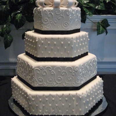 Hexagon Wedding Cake