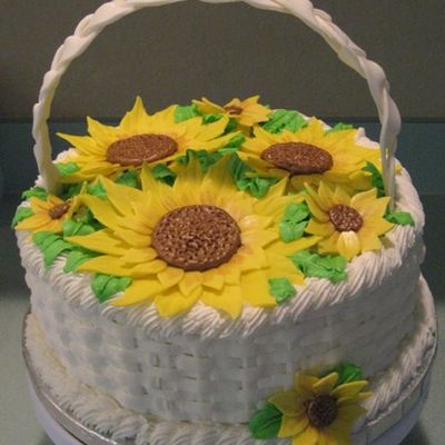 Sunflower Basket