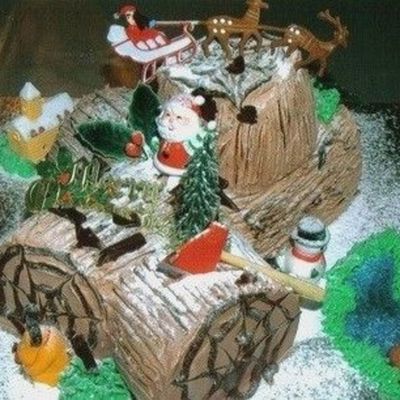 Christmas Log Cake