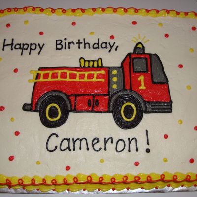 Firetruck Cake