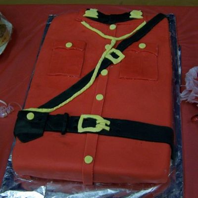 Rcmp Red Serge Cake