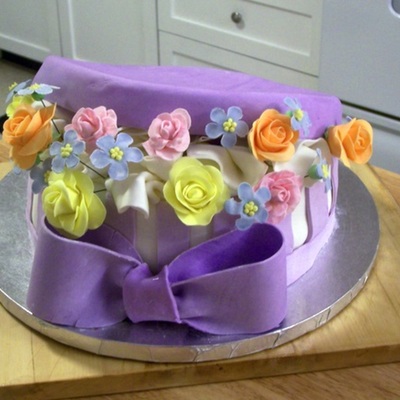 Hat Box Full Of Flowers