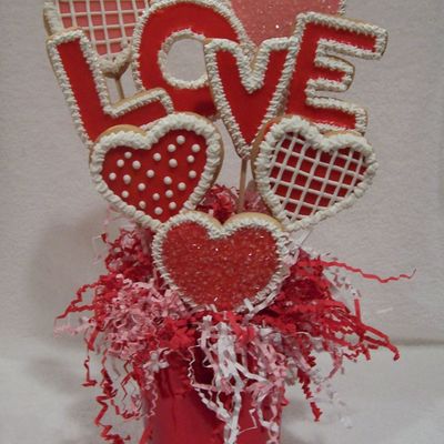 Valentine Cookie Boquet
