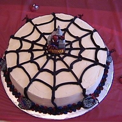 Spider Man Spider Web Cake