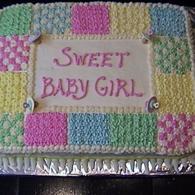 Baby Shower Quilt Cake