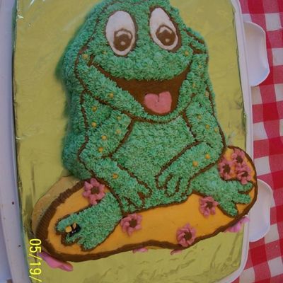 Frog Birthday Cake