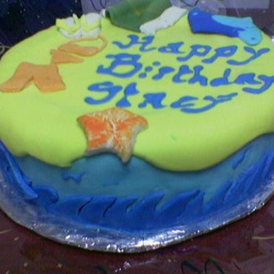 Beach Theme Cake