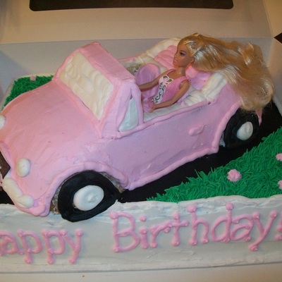 Barbie In Her Car