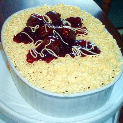 Pasghetti 'n' Meatballs!!