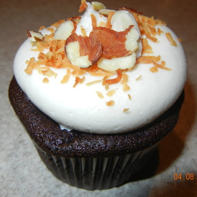 Chocolate Almond Joy Cupcake