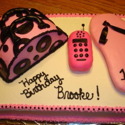 Pink 18Th Birthday Cake