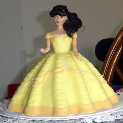 First Attempt At Fondant And Doll Cake