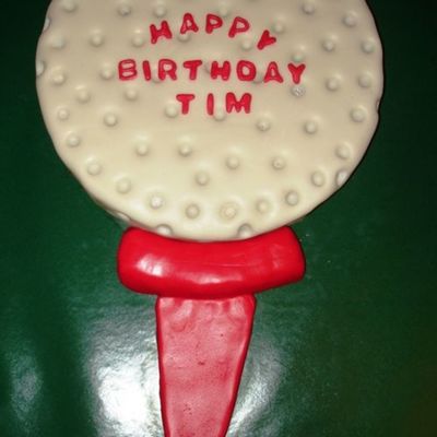 Golf Ball Cake