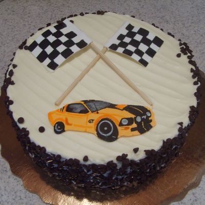 Grabber Orange Mustang Gt Gumpaste Replica