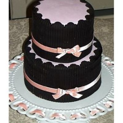 Brown And Pink Cake