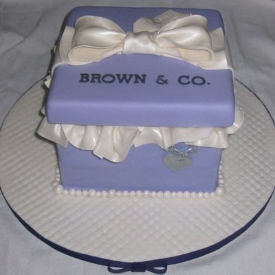 Tiffany Box Cake