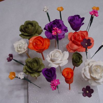 Gumpaste Roses And Filler Flowers