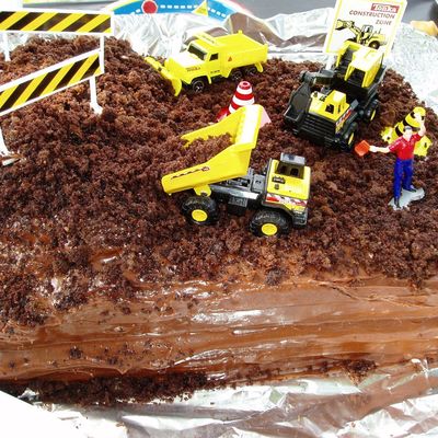 Construction Site Cake