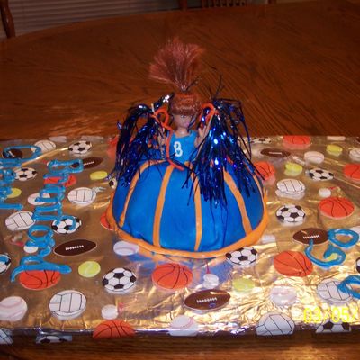 Another Picture Of Cheerleader Cake