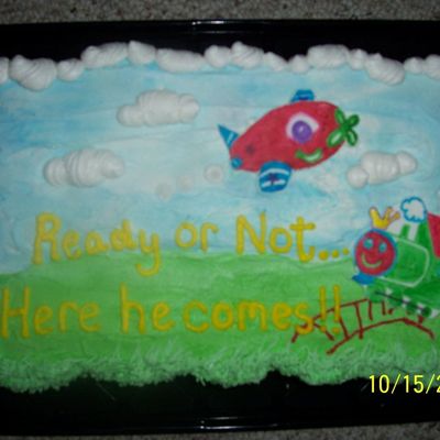 Boy Cupacke Cake