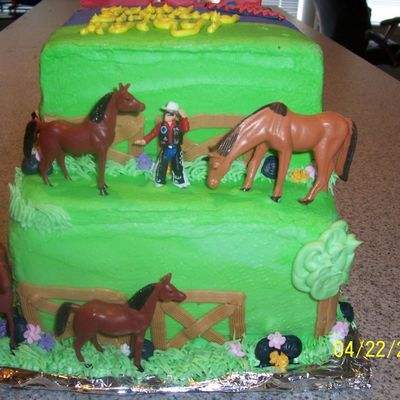 Horses Side Of Superheros And Horses Cake