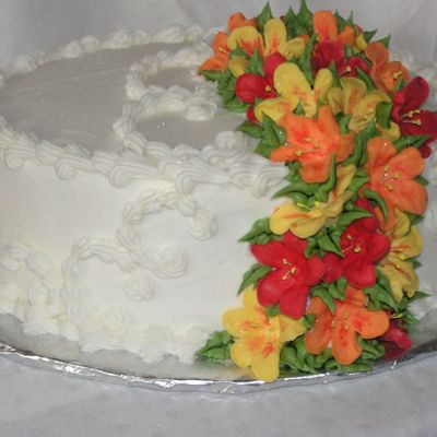Nasturtium Flower Cake
