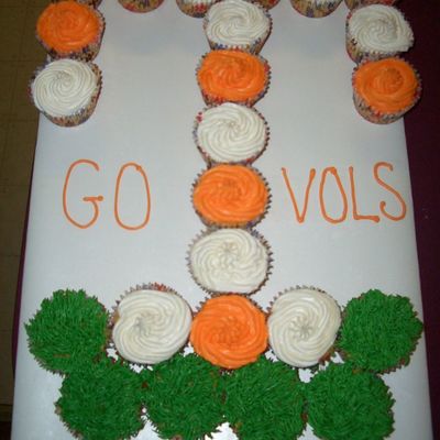 Univeristy Of Tennessee "t" Cupcakes