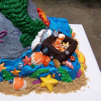 Mermaid Cake - Detail